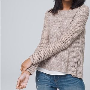 White House Black Market SEQUIN TWOFER SWEATER